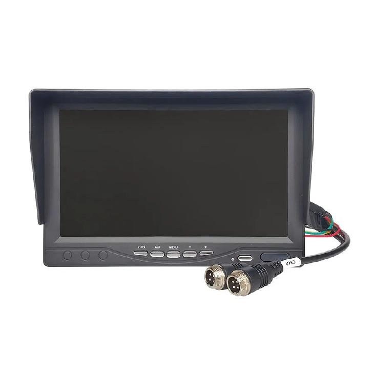 DIYKIT 7inch AHD IPS Rear View Car Monitor Support CVBS 720P 1080P AHD Camera Support Video Recording Diaplay Two Cameras Image