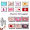 New Pink Love Series Y2K Cute Cat Dolphin Heart Italian Charm Links Fit 9mm Stainless Steel Bracelet Girls' DIY Making Jewelry