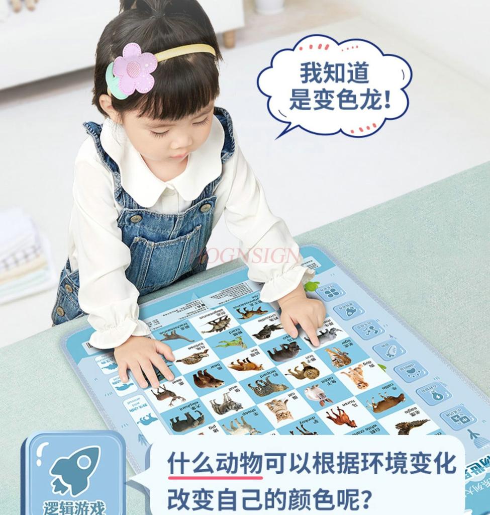 Baby'S Audible Early Childhood Education Flipchart Pinyin Wall Sticker Children'S Reading Literacy Enlightenment Cognition