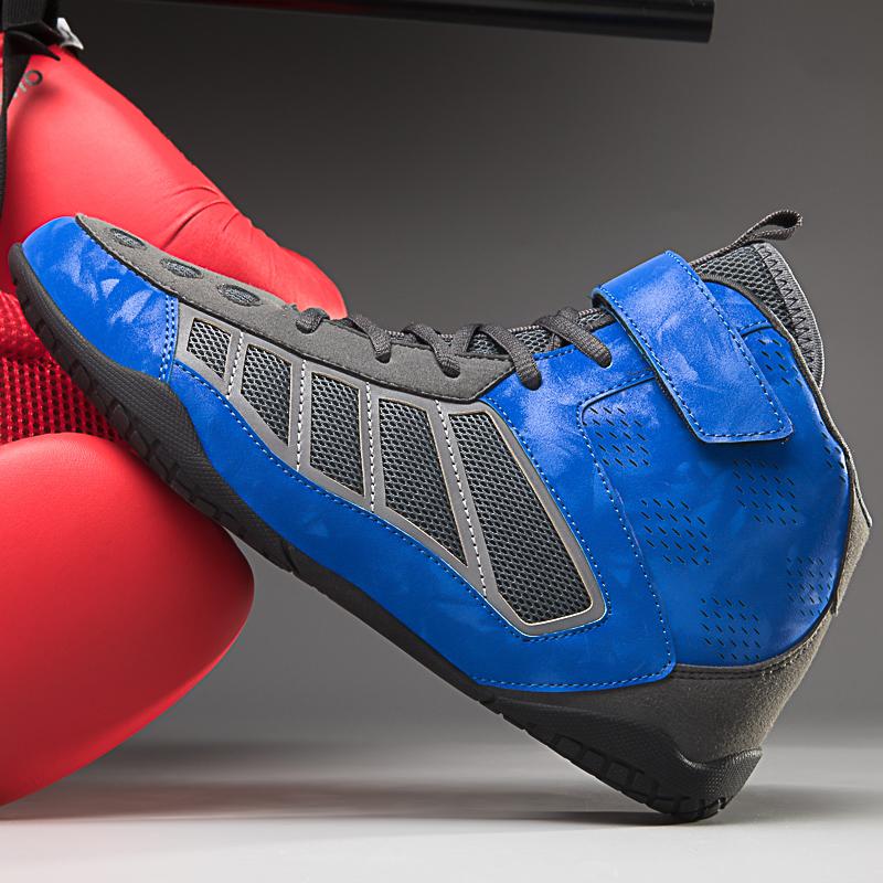 Боксерские ботинки унисекс 36-46, дышащие сетчатые ботинки большого размера, легкие боксерские ботинки, боевая тренировочная обувь, мотоциклетные ботинки