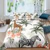 3D Комплект пододеяльника с принтом зебры Комплект постельного белья Набор из трех предметов