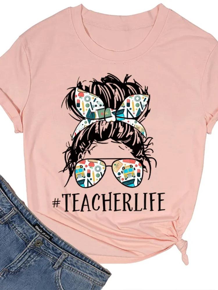 TEACHERLIFE Женская футболка с принтом черепа, с коротким рукавом, с круглым вырезом, свободная, женская футболка, женская футболка, топы, camisetas mujer