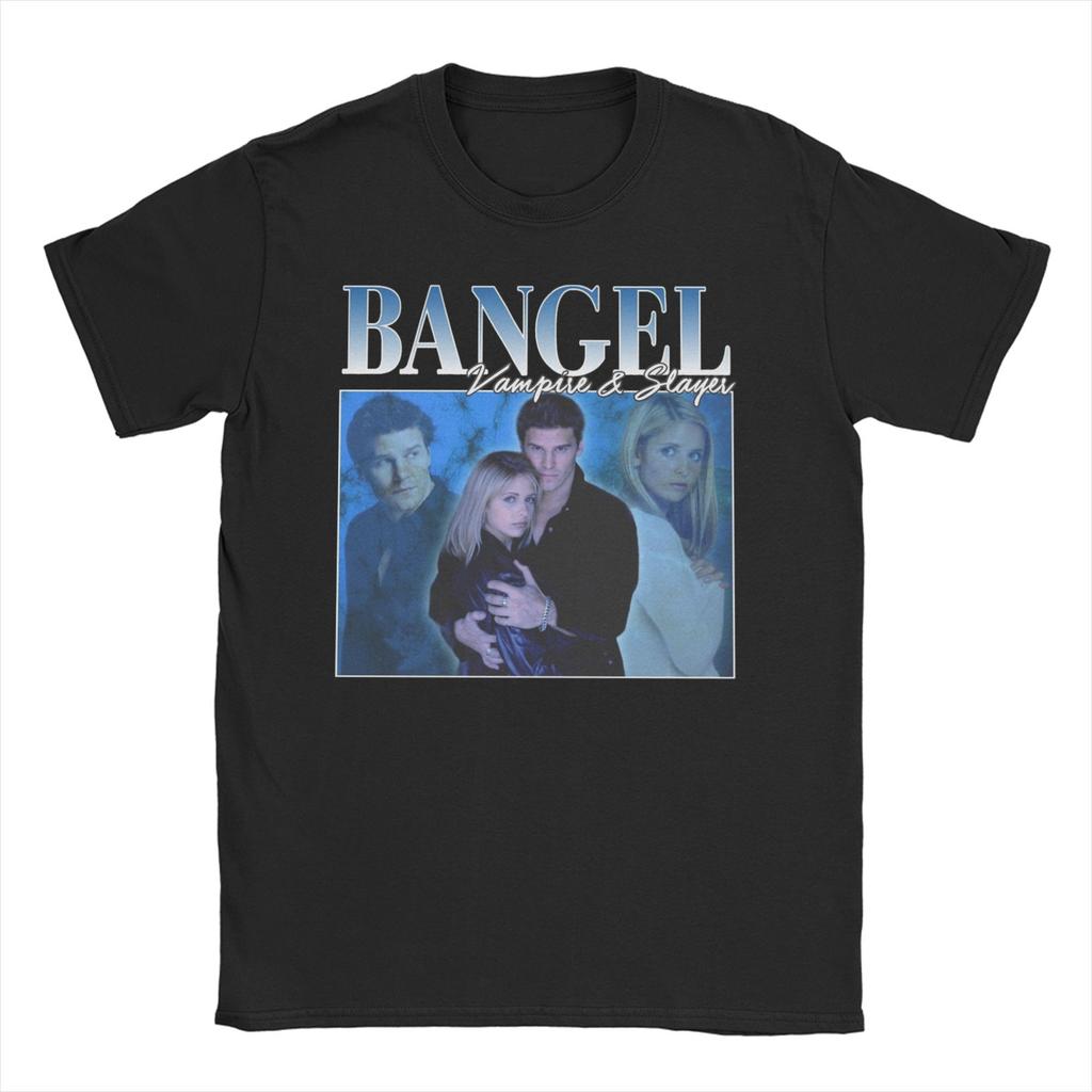 Unisex WOMENs TShirt Buffy Vampire Metal Mashup Slayer Band Pure Cotton Tee Shirt Short Sleeve T Shirts O Neck Clothes Plus Size
