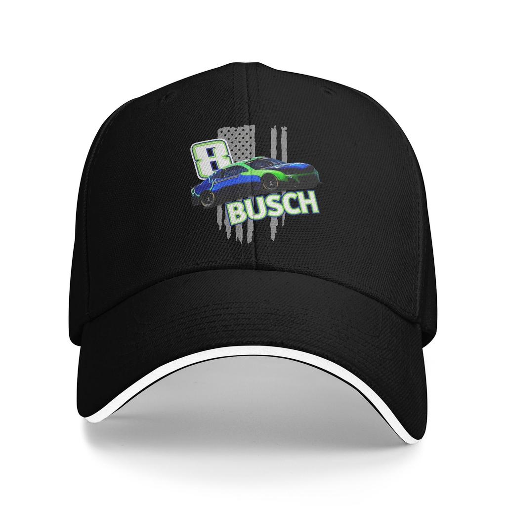 Number Kyle Busch Rip Baseball Caps Casual Sandwich Hats for Unisex Women Polyester Sun Hat Outdoor