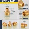 1/8" 1/4" 3/8" 1/2" 3/4" 1" BSP Латунные шестигранные ниппели с наружной резьбой (равные, переходные, прямые) для воды, масла, газа