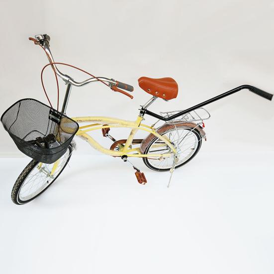 Children Bike Safety Trainer Handle Non-slip Heavy Duty Metal Kids Cycling Learning Bike Balance Push Bar Bike Riding Auxiliary Accessories