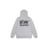 Mens Unisex Hooded Sweatshirt Letter Print Loose Fit Casual Top