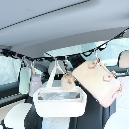 Автомобильная вешалка для одежды из нейлона с регулируемой длиной, дорожная бельевая веревка для автомобиля