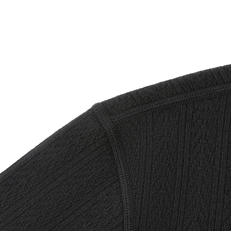 Qipai Men's Antibacterial Fleece-Lined Crew Neck Pullover Sweater