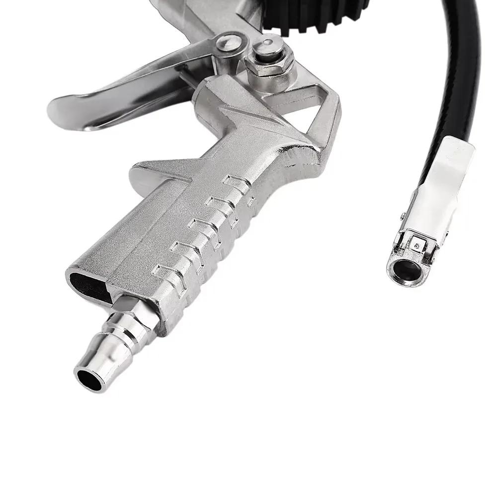 Пистолетный тип для воздушного компрессора Прочный манометр для шин для автомобиля, мотоцикла, внедорожника Накачивающие насосы Инструменты для ремонта шин