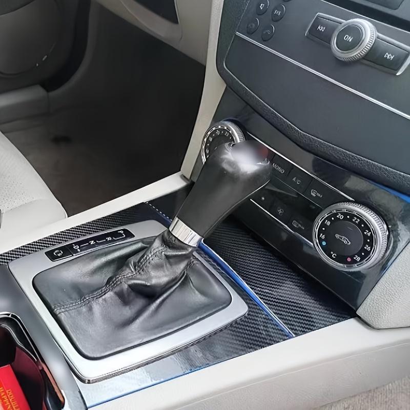 for Mercedes Benz C-Class W204 2011-2014 Interior Control Panel Door Handle Carbon Fiber Stickers Decals Car Styling Accessorie