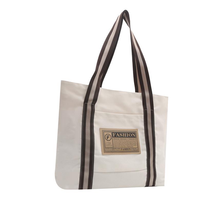 Оптовая продажа Модная универсальная большая холщовая сумка-тоут на зиму для женщин