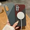 Пластиковый чехол из углеродного волокна для Samsung S26 S25 S24 S23 S22 Note 20 Ultra 10 Plus A17 A15 A56 A16 A55 Для Magsafe Магнитная крышка