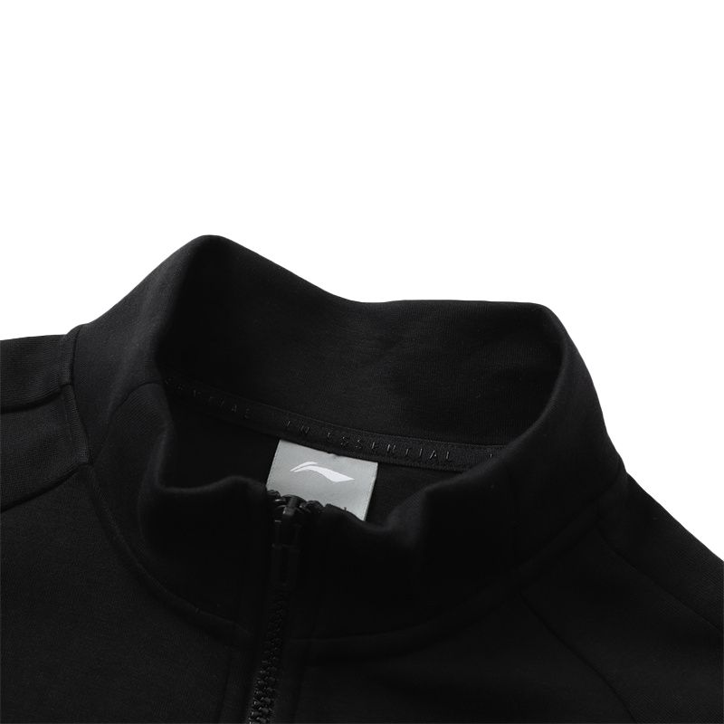 Модная спортивная толстовка Li Ning для фитнеса без капюшона, унисекс, AWDZ905-1