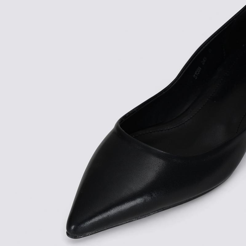 Mysterious [initial Price 178x000 Won] Simple Pointe Flat Shoes Slfl240201