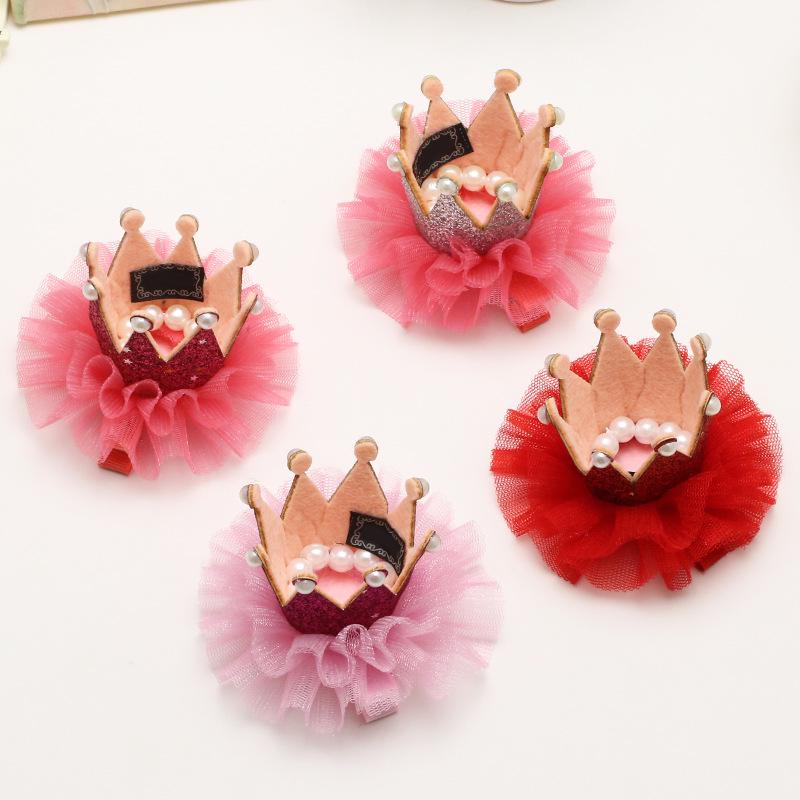 Headdress Side Clip Hairpin Little Girl's Children's Hair Accessories Princess Crown