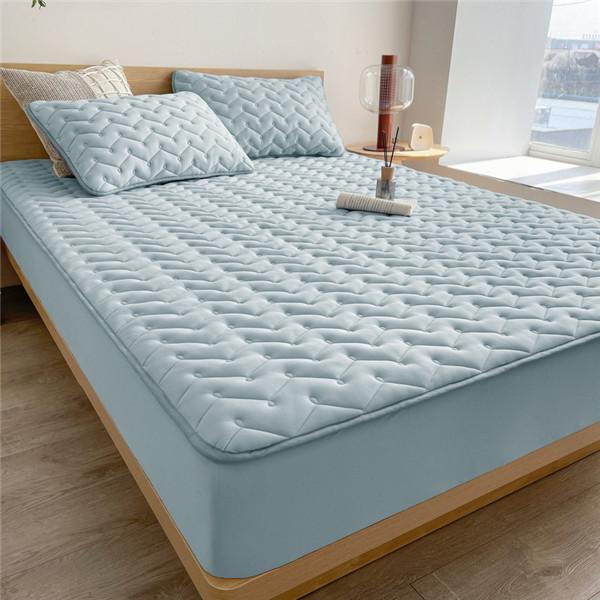 Водонепроницаемый защитный чехол для наматрасника, удобная простыня на подкладке, утолщенная стеганая простыня, дышащий наматрасник, топпер