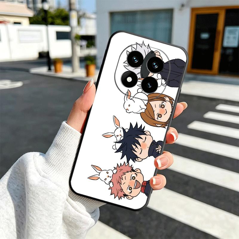 Cartoon Cute JUJUSU Anime Soft Phone Case for Xiaomi Redmi Note 12 13 14 15 Pro Plus 11 12S 11S 11T 10 4G Black Cover Back Shell