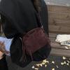 Дизайнерская замшевая женская сумка через плечо, ретро-сумка-кроссбоди с кисточкой, сумка-ведро KTY