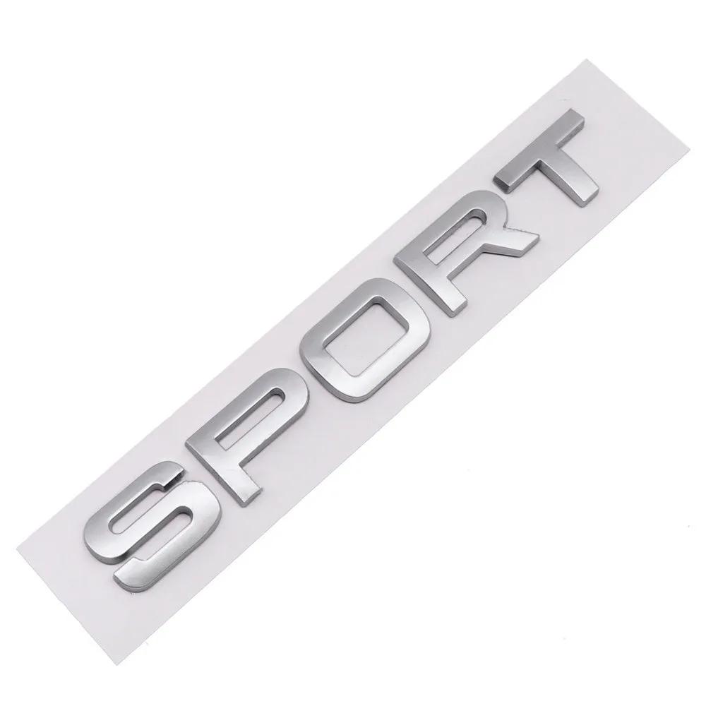 3D Эмблема с буквами SPORT из АБС-пластика для автомобиля, значок на заднюю дверь багажника для Discovery Evoque L494 L320 Sport, наклейка, аксессуары