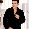 Elegant And Warm Bathrobe For Men And Women Cozy Flannel Winter Kimono
