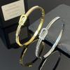 ZAKOL Классический браслет из нержавеющей стали с открытым концом для женщин и мужчин, подкова, U-образная инкрустация цирконом, водонепроницаемый, подарок с цирконом