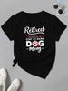 RETIRED DOG MOM WoUnisex Sports Sleeve Harajuku Short Sleeve Casual WoUnisex Tshirt Clothing Street Tops Tees Aesthetic Clothes