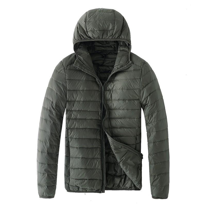 Men Autumn Winter Ultra Light Down Jacket Waterproof Casual Outdoor Portable Lightweight Male Padded Coats