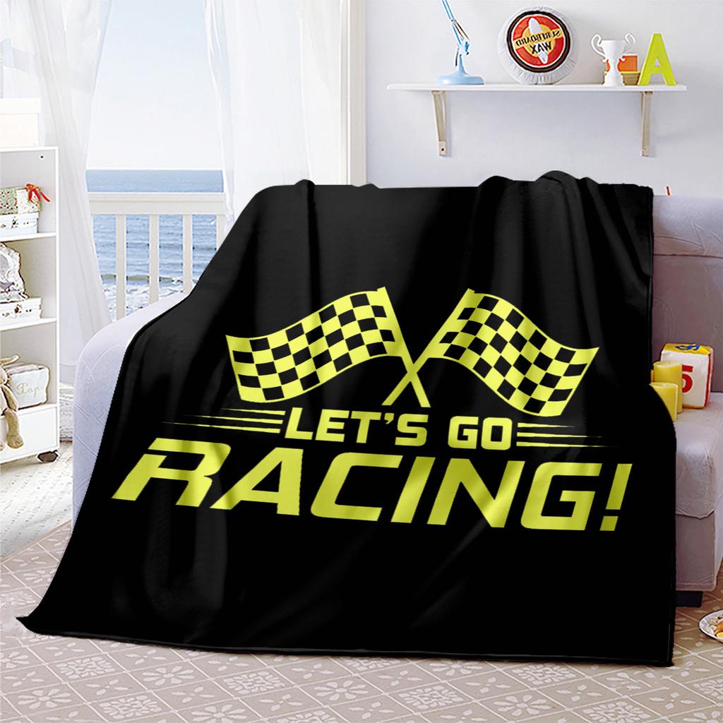 1PC racing Blanket Soft Comfortable All Seasons Suitable Sofa Office Travel Home Use Makes Great Gift