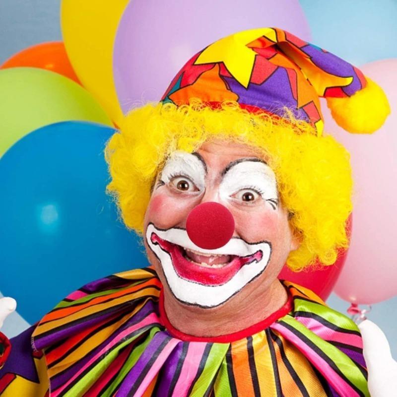 Красный губчатый нос клоуна, пенопластовый нос клоуна, шар для косплея на Хэллоуин, реквизит для цирковых представлений, украшения для рождественской вечеринки