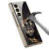 Элегантный чехол для Samsung Galaxy Z Fold 7 с роскошным покрытием и дизайном в виде льва