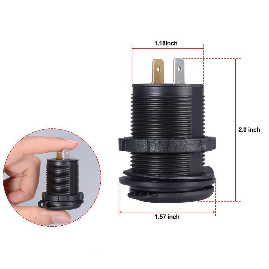 12/24 В двойной USB порт автомобильное зарядное устройство мотоцикл 5 В 4.2A зарядное гнездо водонепроницаемый быстрый адаптер для зарядки для транспортного средства лодки грузовика