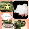 Tank Plush Toy Simulation Modeling Pentagram Pattern Camouflage Sleeping Accompany Hugging Cushion Children Plush Doll Pillow Toy Boys Toy Gift
