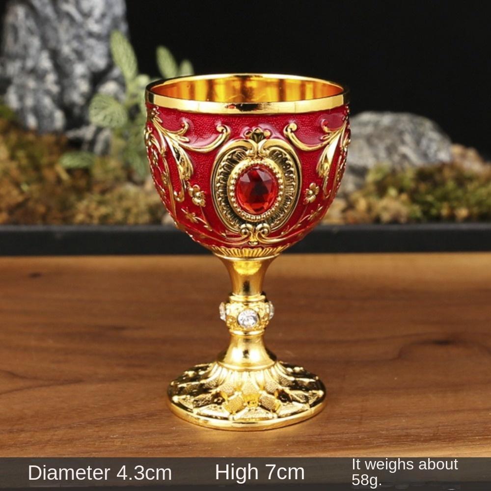 European Style Wine Glasses Metal White Wine Cup Creative Drink Cup