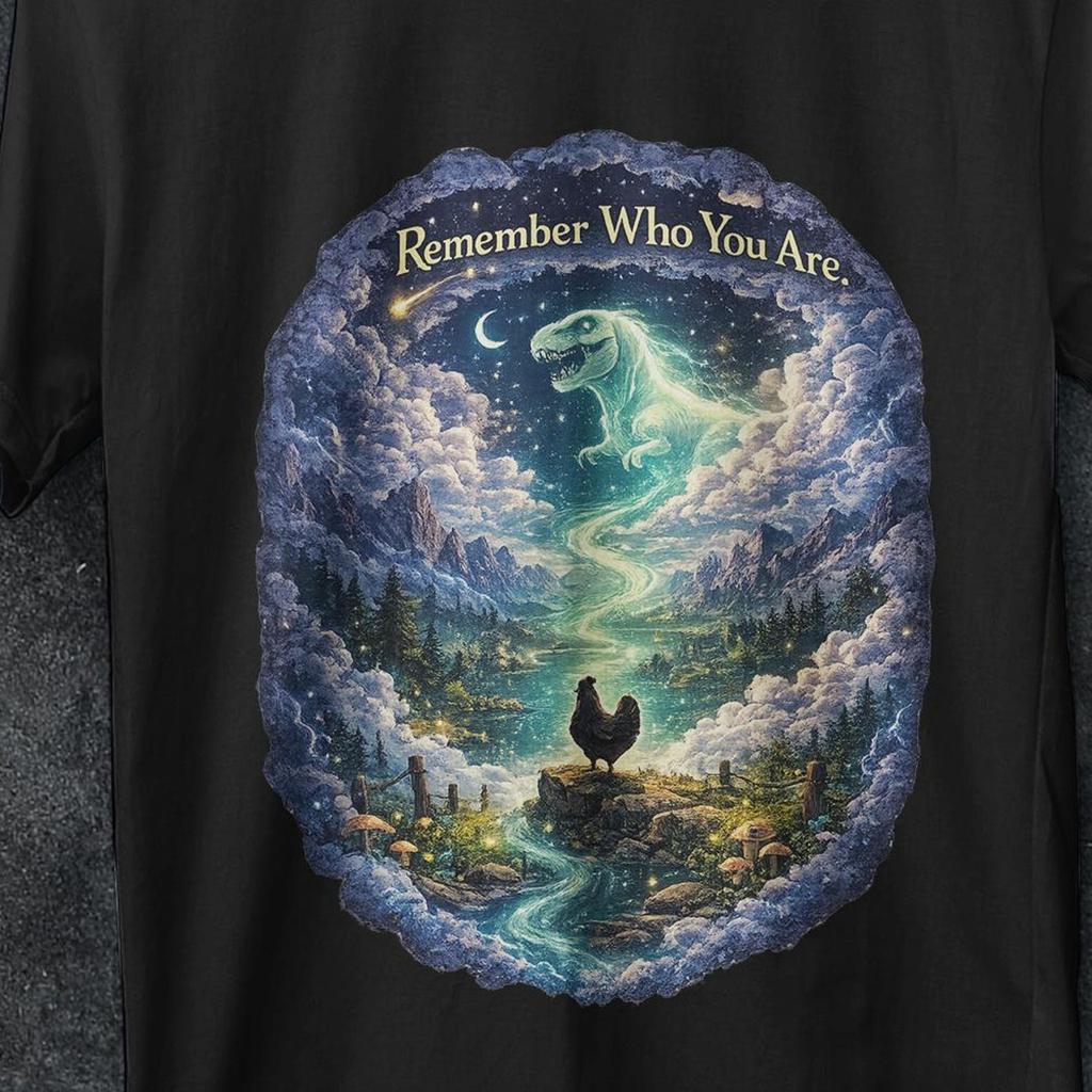 Remember Who You Are Shirt, T-Rex Chicken Evolution Shirt, Funny Science Shirt, dino shirt, Paleontology gifts, Meme shirt, gifts for him