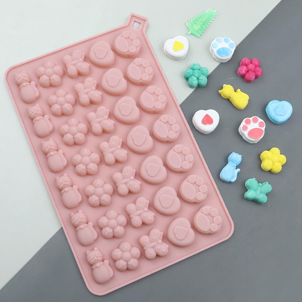Мини-кошка, шоколад, силиконовая форма, 3D, насекомое, цветок, летний напиток, ледяные украшения, конфеты, желе, печенье, форма для выпечки, декор для торта
