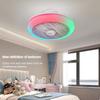 30 Вт бытовой интеллектуальный таймер цветной вентилятор свет гостиная электрический потолочный вентилятор лампа RGB цветной потолочный светильник 46 см * 19 см