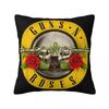 Подушка с логотипом Guns N Roses (пуля) Наволочка Полиэстер Чехол для подушки Декор Чехол для подушки Heavy Metal Автомобиль Прямая поставка 'как показано на картинке,