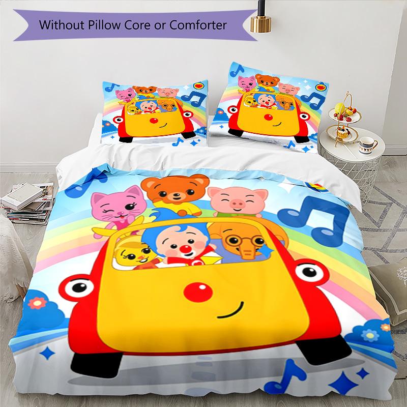 3pcs Flim Flim1 Design Cover Set - HD Printed Bedding with 1 Cover and 2 Pillowcases - Perfect for Home and Dorm Decor