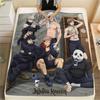1PC Jujutsu Kaisen Patterned Flannel Blanket Suitable For All Seasons For Home Decor Warmth And Comfort Gifts Holiday Present