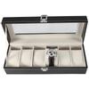 1Pc High Grade 6 Slots PU Leather Box Case For Watch Jewellery Display Storage Organizer Hot