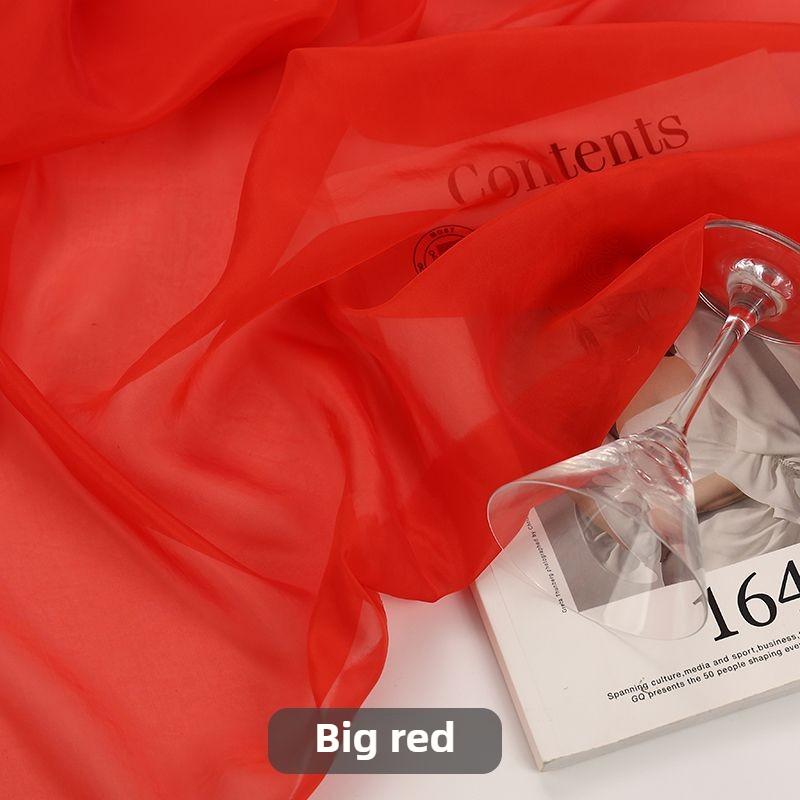 Приятная к коже ткань органза на метр для одежды, юбок, платьев, шитья своими руками, летняя полупрозрачная мягкая ткань, рукоделие, тонкая однотонная