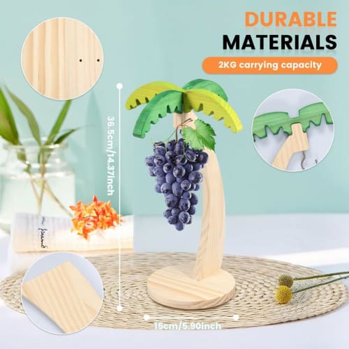 Ofegtom Banana Holder Stand, Durable Stainless Steel Hooked Banana Holder, Banana Hanger Stand, Creative Shaped Banana Holder