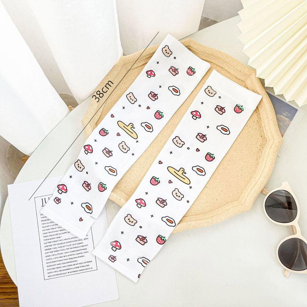 Велосипедные митенки Эластичные налокотники Женские перчатки Рукав из ледяного шелка Солнцезащитные перчатки