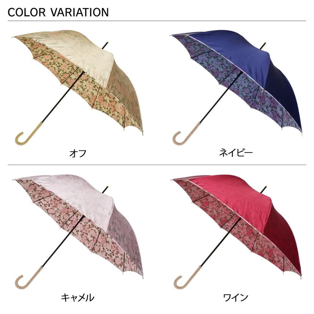 Длинный зонт Mila Schon с двухсторонним принтом, длинный зонт, ветрозащитный зонт, зонт для прыжков, белый, ребро 60 см [Moonbat] для женщин