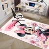 Office Carpet, Desk Mat, Gift for Home Decor, Minnie Mouse Floral Rug, Cute Cartoon Floor Covering, Soft and Warm Mat for Room, Deco