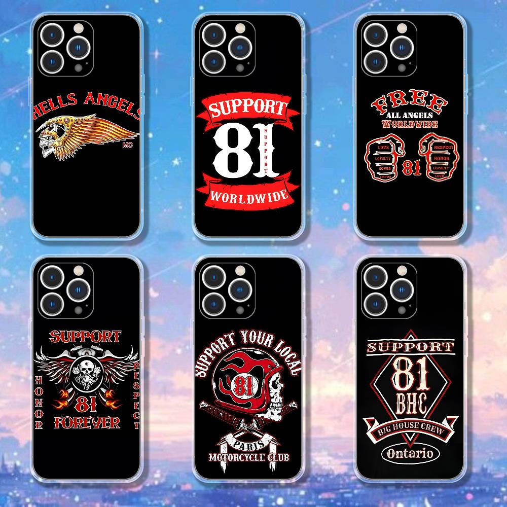 Чехол для телефона Hells Angels M-Motorcycle 81 для iPhone 17,16,15,14,13,12,11 Pro,Max,Plus,X,XS,XR,SE4,E Mini Прозрачный Мягкий Чехол