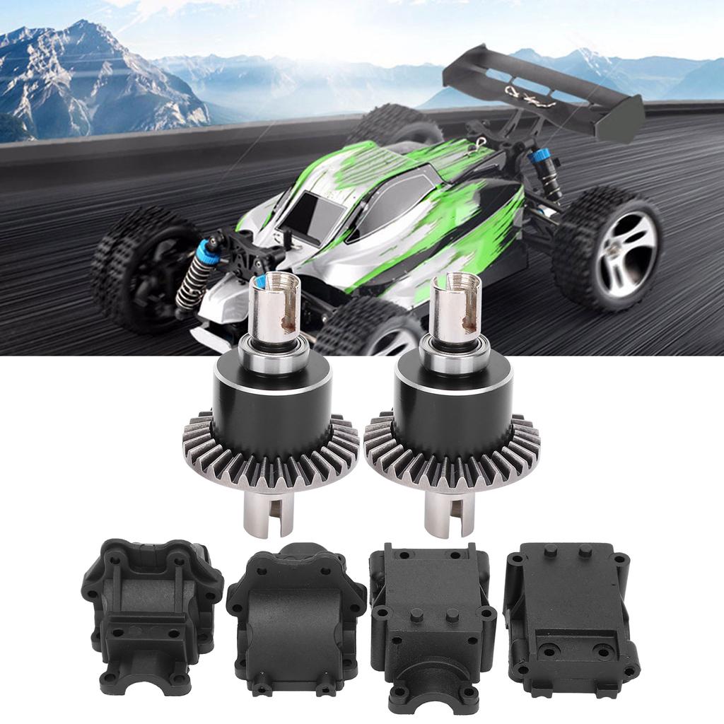 4pcs Plastic Gear Box2pcs Metal Differential Set for WLtoys 144001 1 14 Remote Control Car