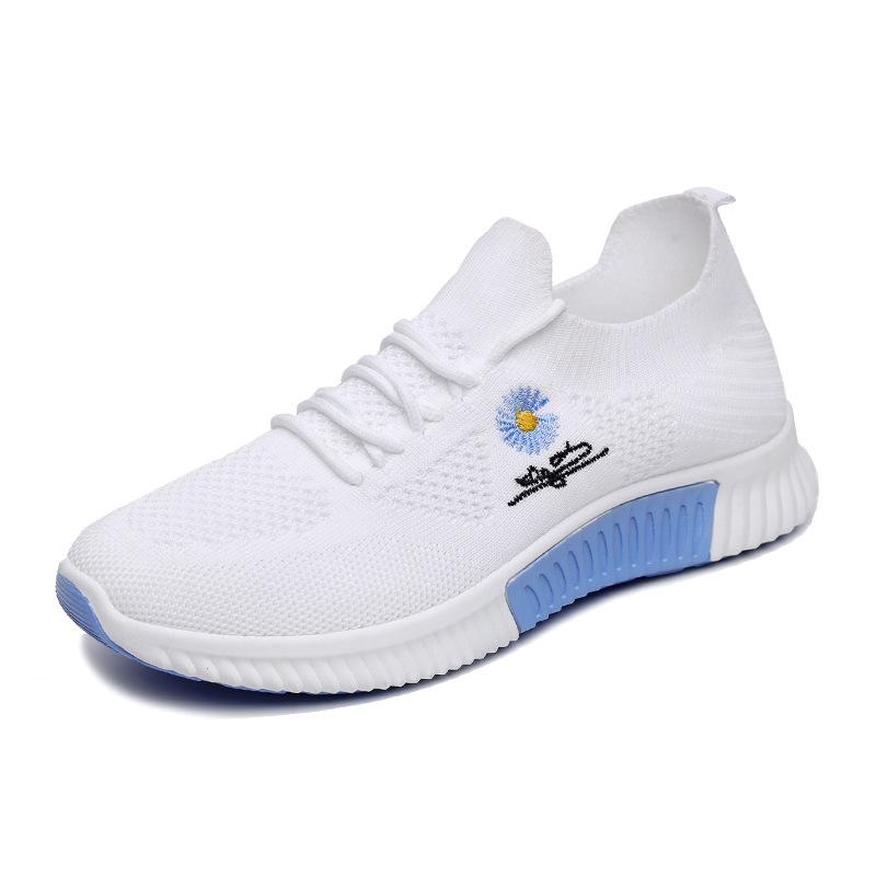 Спортивная обувь женская сетчатая дышащая прогулочная женская кроссовка удобная белая модная повседневная кроссовка кроссовки Chaussure Femme