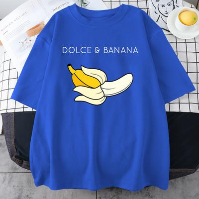 Dolce Banana Креативные принтованные мужские футболки с коротким рукавом, забавные, хип-хоп, универсальные повседневные топы, мужские хлопковые футболки